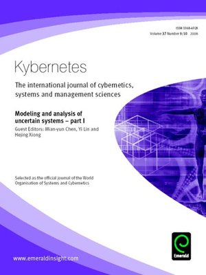 cover image of Kybernetes, Volume 37, Issue 9 & 10